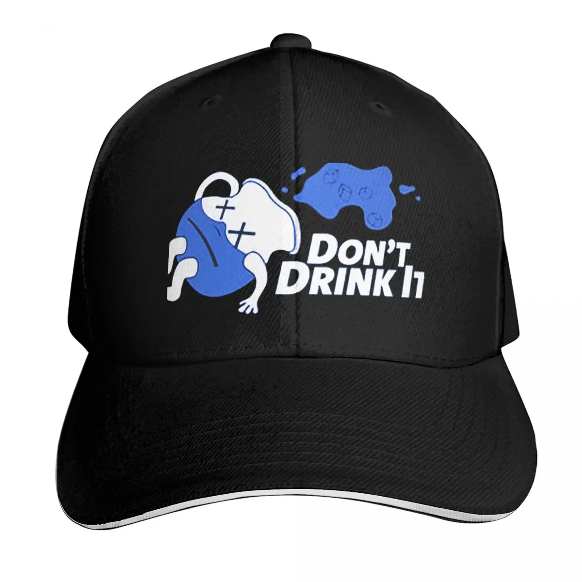 DONT DRINK THE KOOL AID. YOU HAVE BEEN WARNED. BLUE PILL Baseball Cap Streetwear black beach hat western Hat Mens Caps Women's