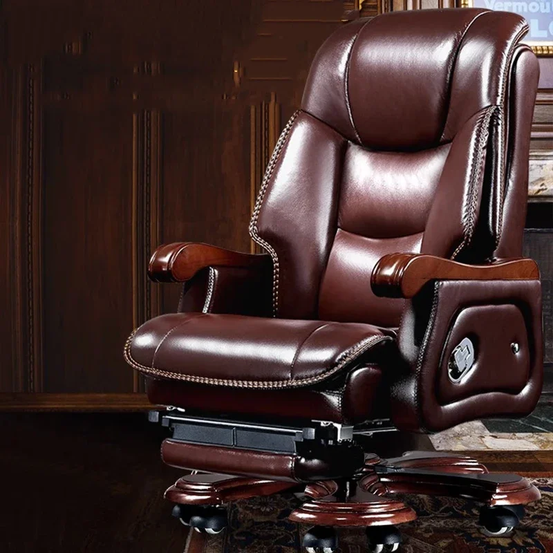 Trono ergonomico Sedia da ufficio Bracciolo in pelle Trucco pigro economico Comoda sedia da ufficio Rilassante Sillas De Oficina Mobili per la casa