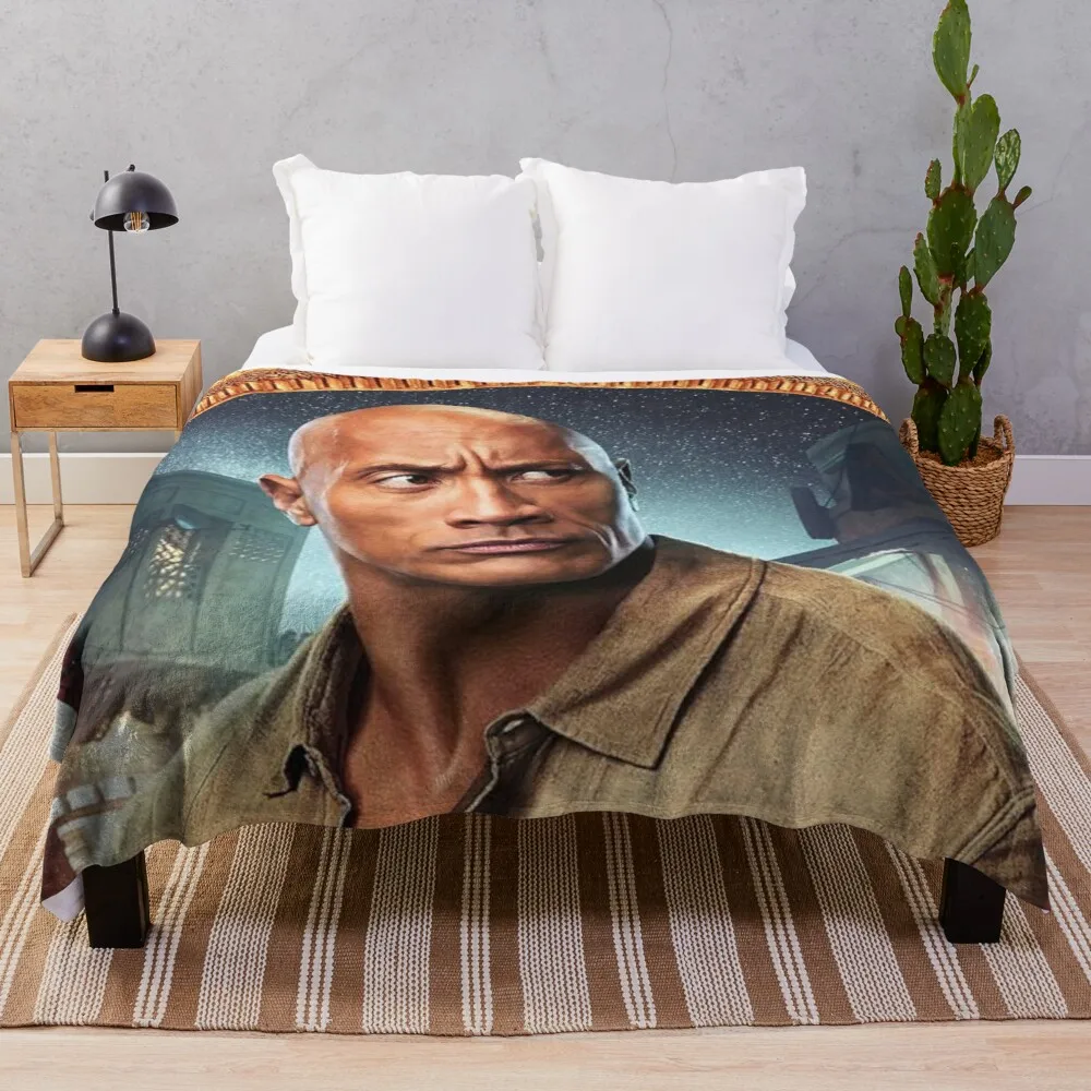 

dwayne johnson Throw Blanket double-sided blanket fluffy blankets large embroidered blanket for sofa