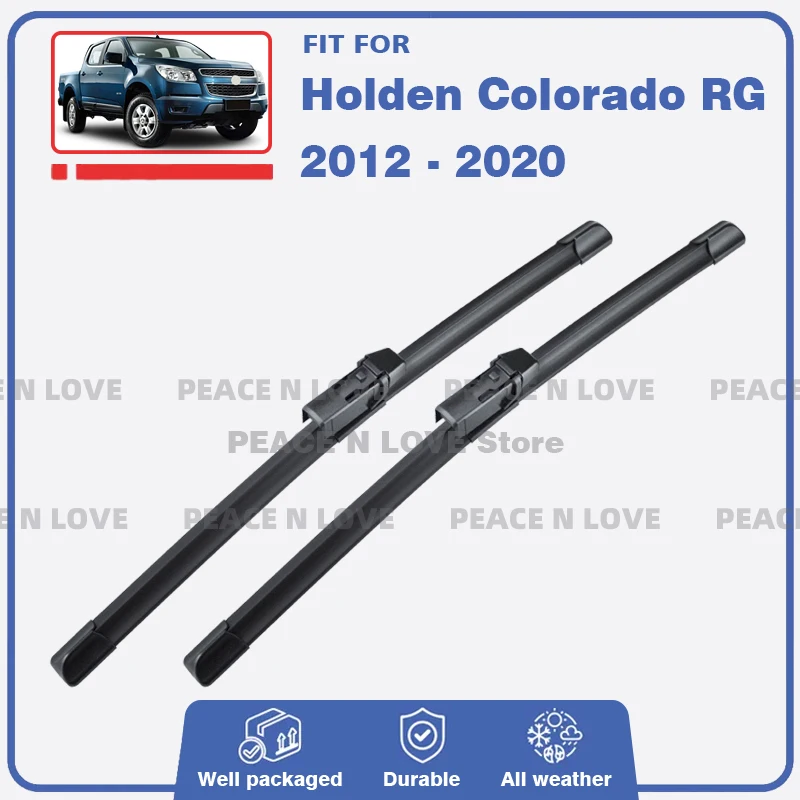 شفرات المساحات الأمامية لسيارة هولدن كولورادو 2012 - 2020 RG نافذة الزجاج الأمامي فرش مطاطية عبوات ملحقات السيارات #1