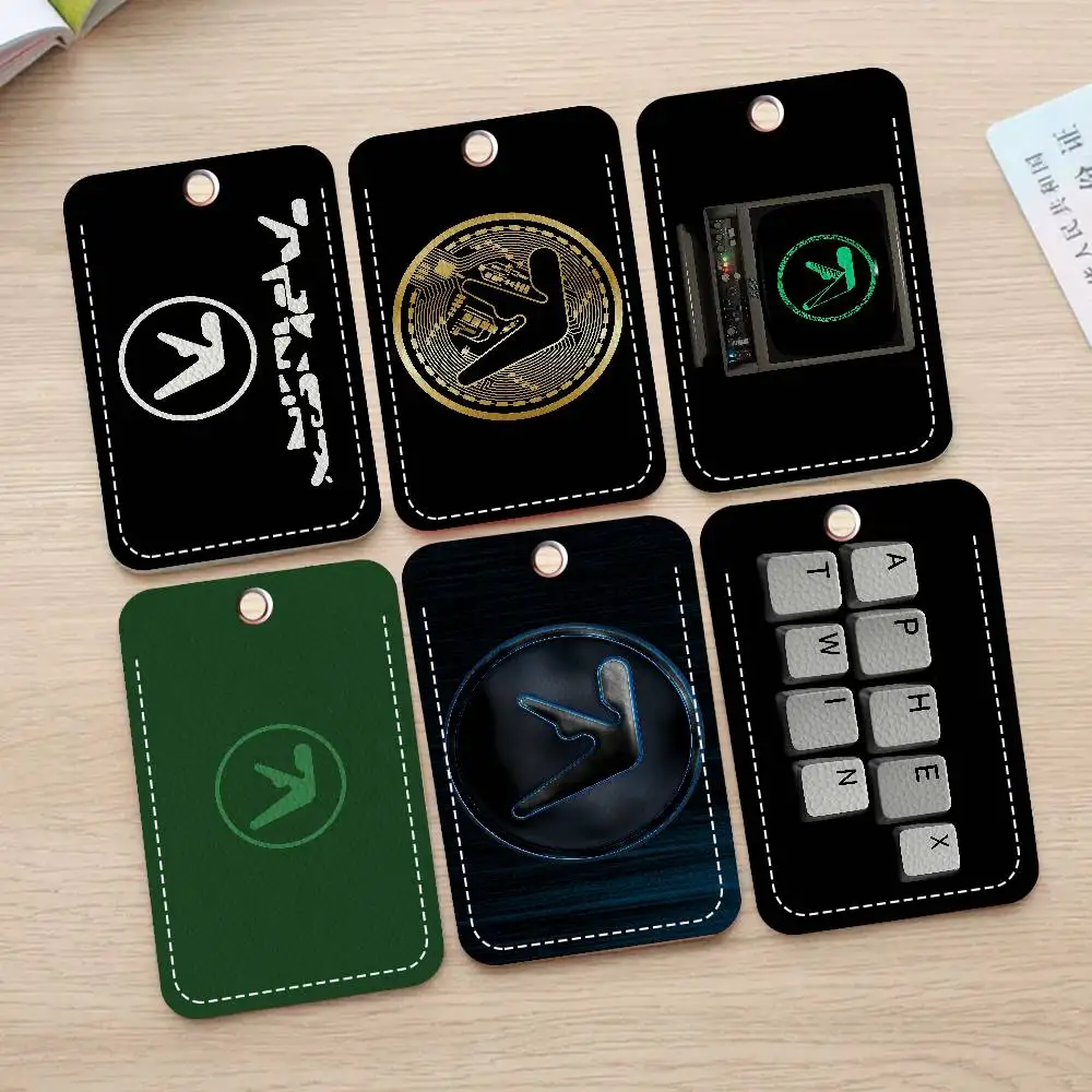 

Персонализированный держатель A-Aphex T-Twin для банковских карт, карт метро и автобуса, кошелек для карт, держатель для бейджа, брелок