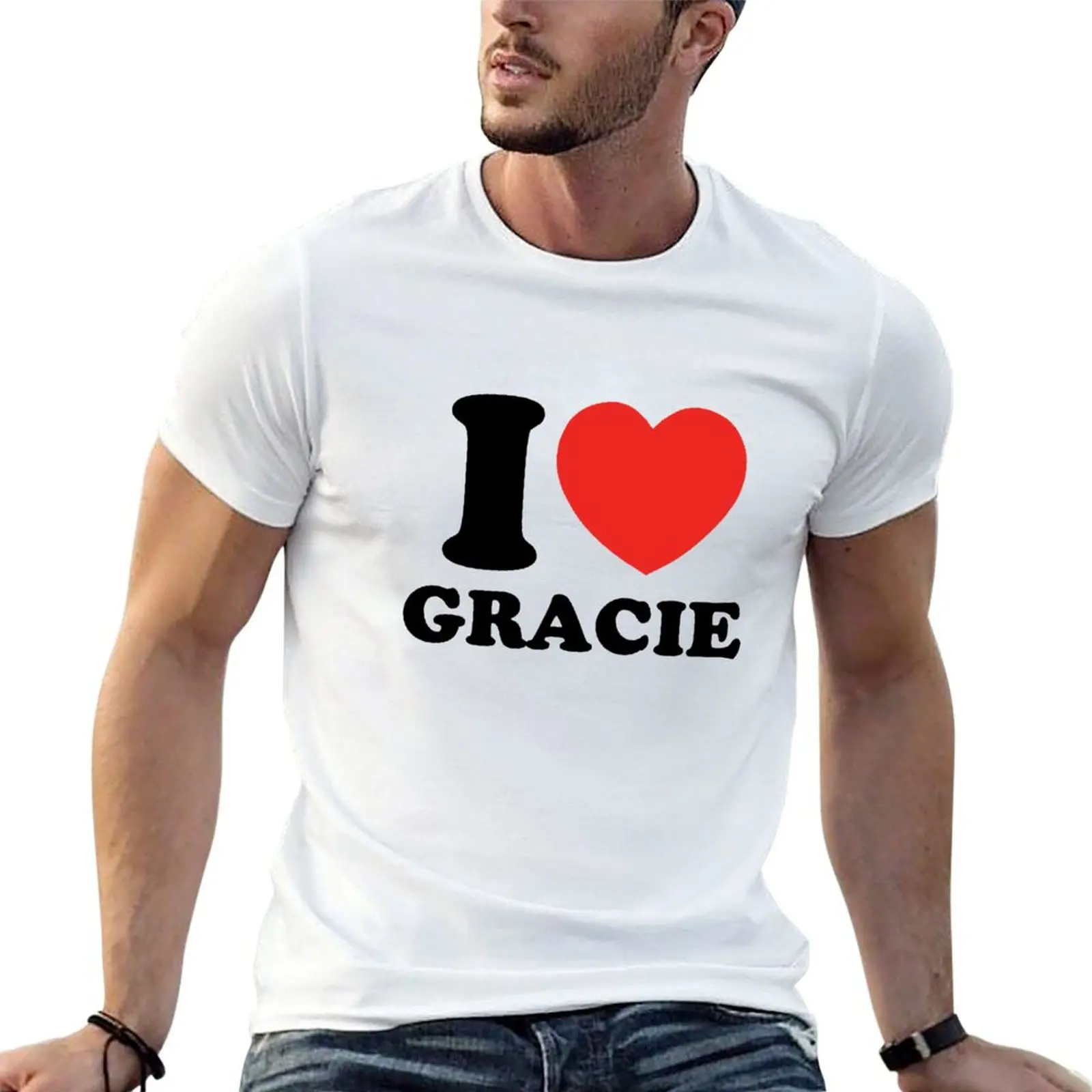 

designer T-Shirt t shirts man Abrams heart man t Gracie shirt funny I