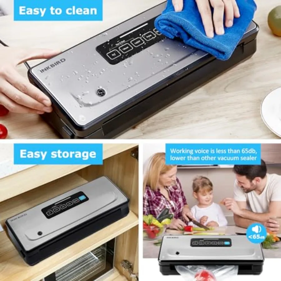 ماكينة سد الفراغات مع 55 عددًا من أكياس غلق الطعام مقاس 8 بوصة و12 بوصة وماكينة سد الفراغ المفروغات مقاس 11 بوصة 118 بوصة مع DryMoistLiqu