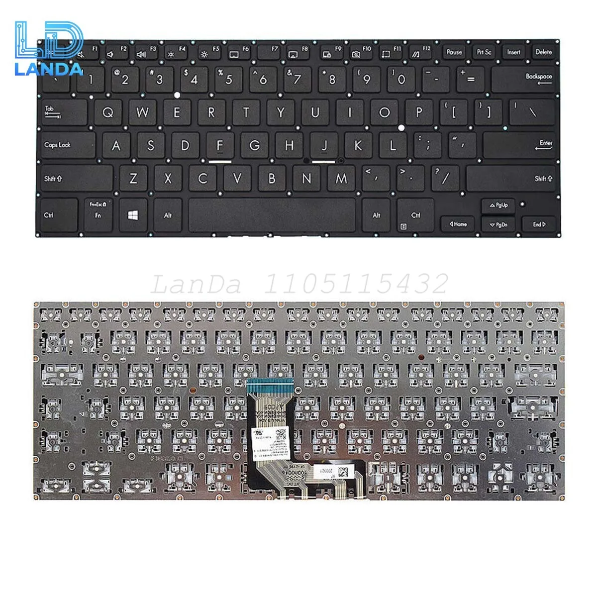 

Laptop Keyboard For ASUS ExpertBook B1-B1400 P3350C Black US