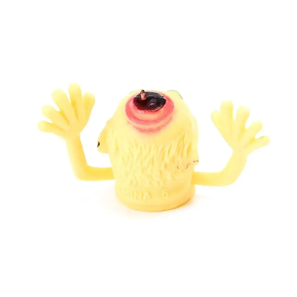 6-delig hars Halloween Ghost Head Finger Toys Soft Portable Telling Story Puppets Handspeelgoed Unisex Mini Ghost Head Zombie Kid
