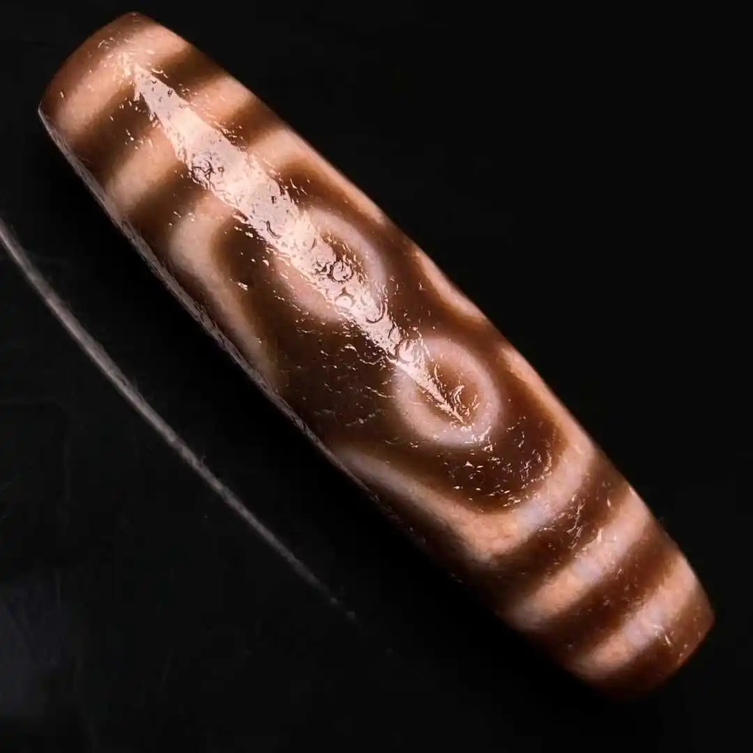Top Quality Old Dzi Beads  7 Eyes Totems Patina Fengshui Amulet High Oily Perfectly Appearance DIY beads for Jewelry
