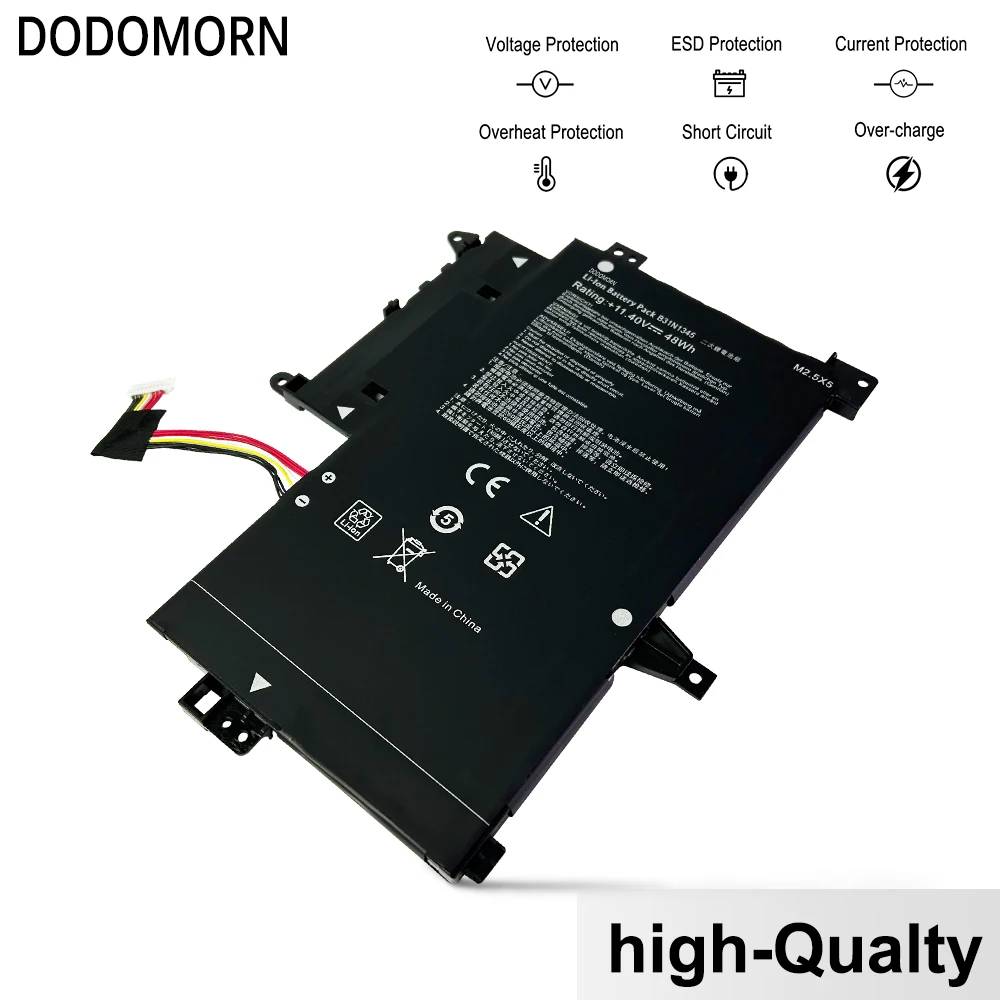 DODOMORN-Batería de ordenador portátil B31N1345 para ASUS, serie TP500, TP500L, TP500LA, TP500LB, TP500LN, 11,4 V, 48Wh, con número de seguimiento en Stock