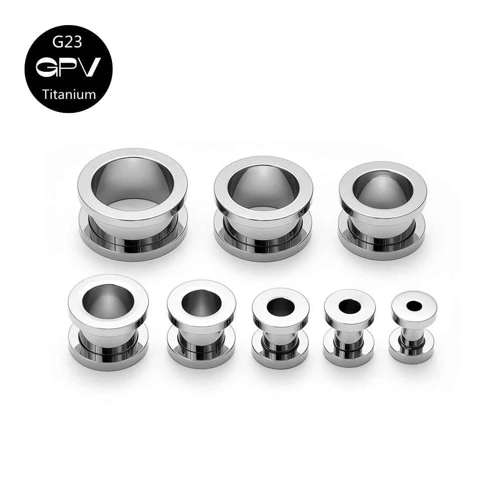 1/10Pcs/Lot G23 Titanium 3-16mm Ear Plugs And Tunnels For Ears Weights Expansions Piercing Gauges Ear Stretcher Expander Jewelry