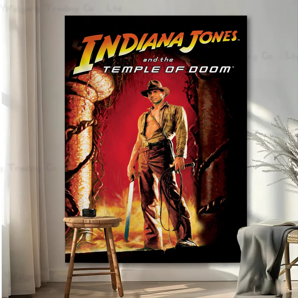 

Movie Indiana Jones Cartoon Tapestry Hippie Flower Wall Carpets Dorm Decor Art Home Decor