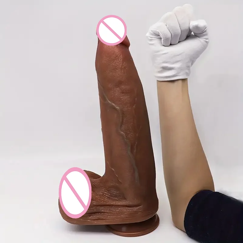 

Realistic Dildo Ultra Large Penis Penetration Dildo Duoble Anal Plug Female Vagina Masturbator Soft G-spot Massage Sex Toy 34CM