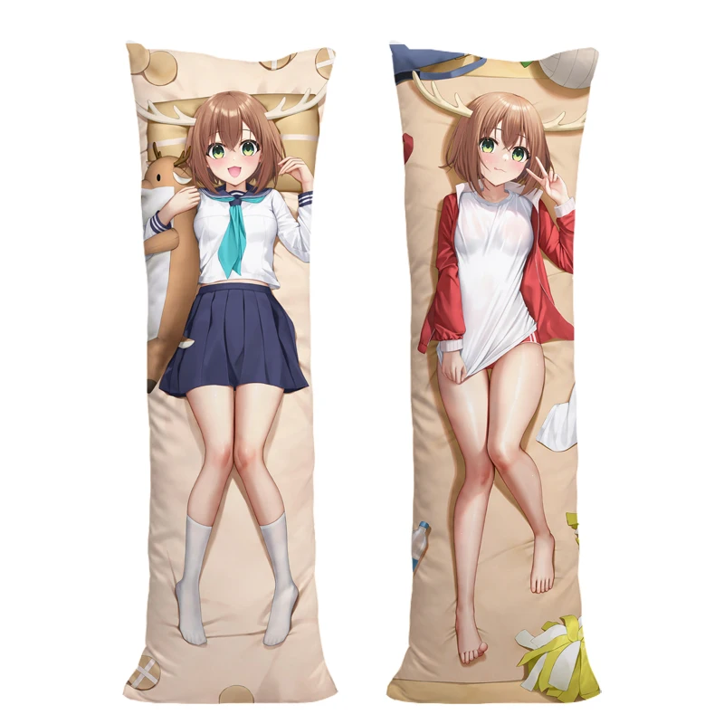 أنيمي صديقي الغزلان نوكوتان نوكو شيكانو Dakimakura غطاء الوجهين كامل وسادة للجسم غطاء أوتاكو المعانقة المخدة