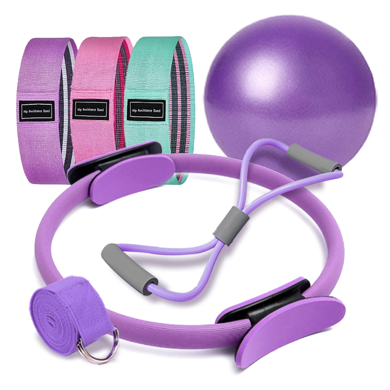 Pilates Ball Ring Fitness Set 8 Pilates Ball Ring Fitness Set 8