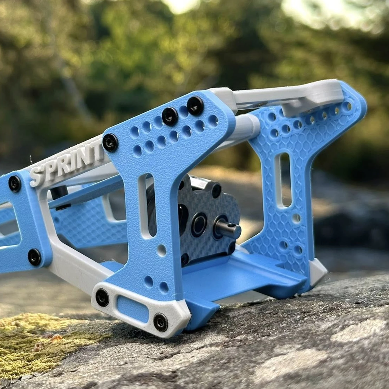 Cambio minuscolo per trasmissione portale ultraleggero a 48 passaggi in carbonio argento per chassis LCG ad alte prestazioni 1/10 Comp costruisce impianti di perforazione