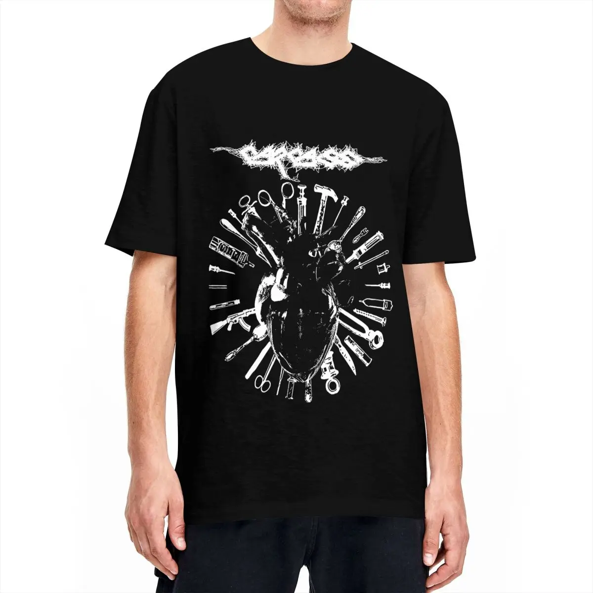 Men Women's Carcass Metal BAND T Shirts Cotton Clothes Unique Short Sleeve Round Neck Tees Plus Size T-Shirts