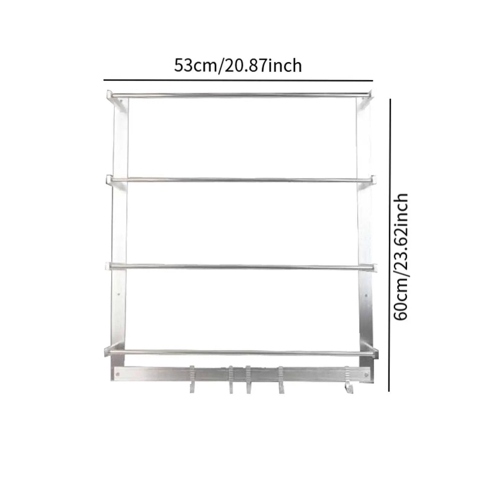 Ribbon Rack with Hooks Ribbon Storage Organizer for Flower Store Cake Shop