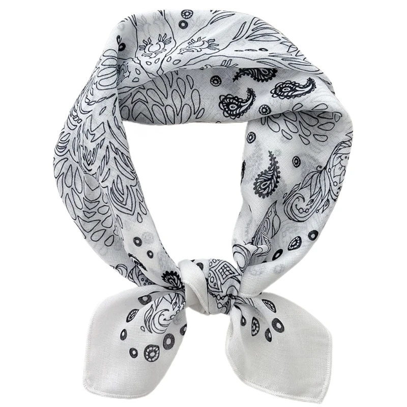 Simple Street Head Scarf Elegant Fashion Handkerchief Light Weight Headscarf