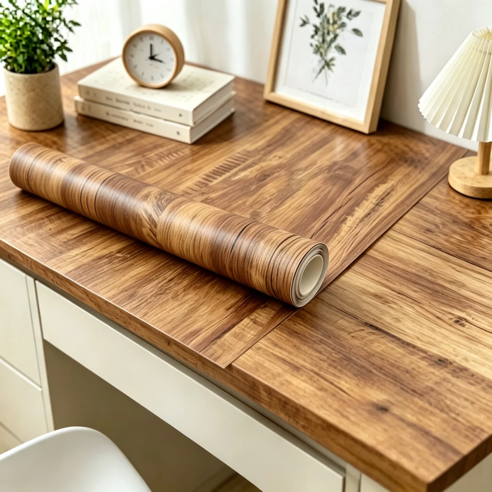 55cm Width Waterproof Wood Grain Vinyl Self Adhesive Contact Paper Peel Stick Wallpaper for Cupboard Table Furniture Home Decor