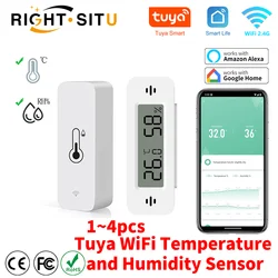Tuya WiFi Temperature Humidity Sensor APP Remote Monitor For Smart Home Sensor var SmartLife WorkWith Assistant Yandex Alexa
