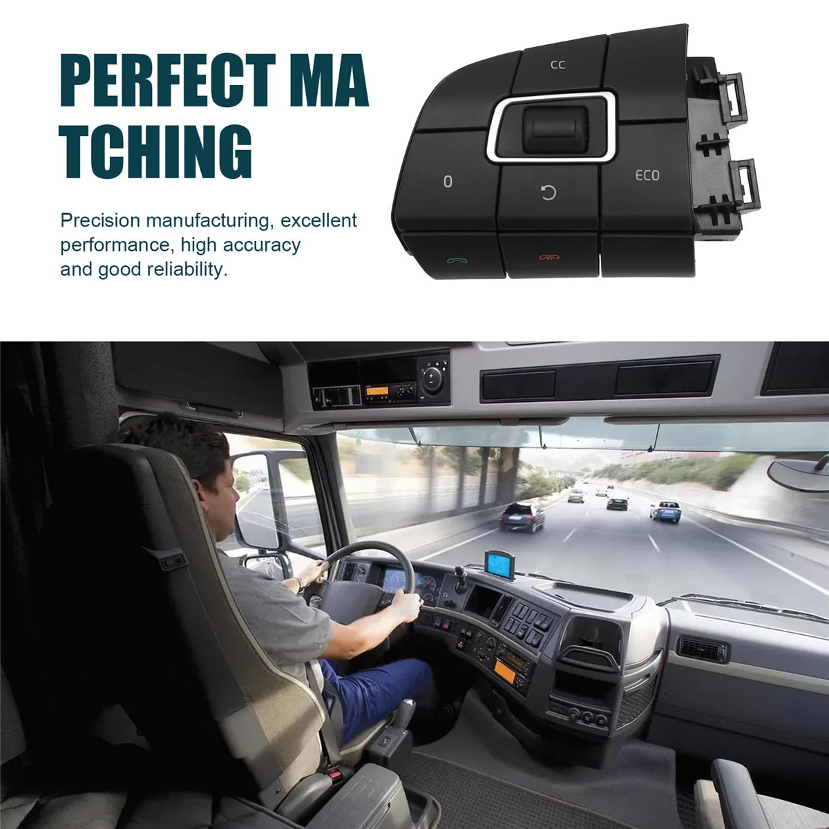 Linker multifunctionele besturingsmenuitschakelaar 21957047 22629272   voor vrachtwagens FM/2005-2012 VS