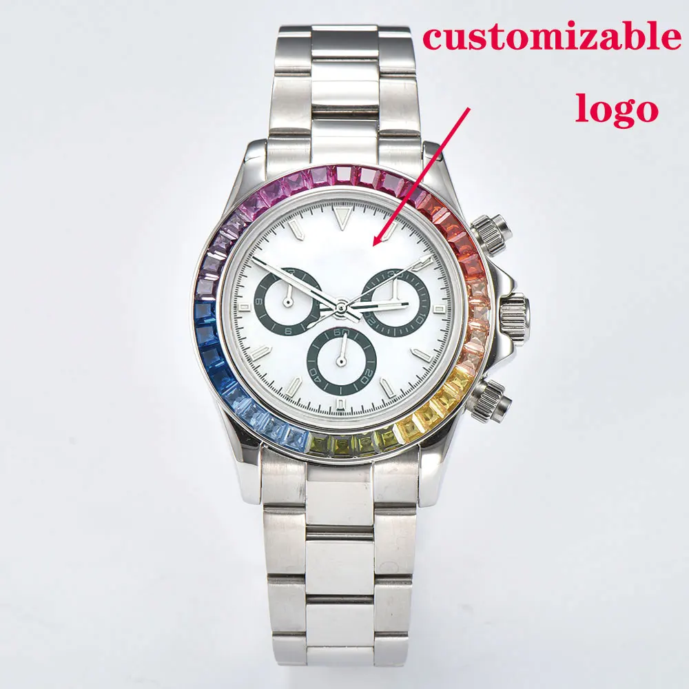 4613D 39mm Men's Automatic Mechanical Movement Watch Sapphire Glass Luxury Multi-Functional Water-Resistant Timepiece