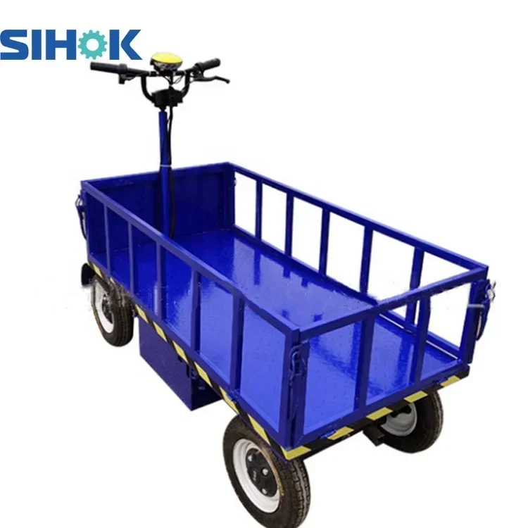 Best Price Steel Heavy  Trolleys  Carrying  Electric Trolley Trucks 800w Electric Power Platform Truck