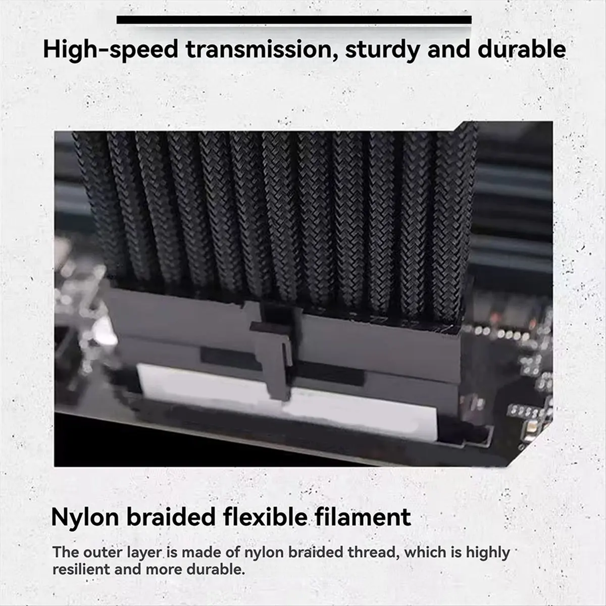 ABGZ Modular Power Extension Cable Set for Computer Case High Flexibility Efficiency for Computer Cases Mining Rigs Black