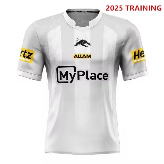 2025 PANTHERS MEN'S COACHES TRAINING TEE RUGBY JERSEY Size:S-5XL ( Print name and number )