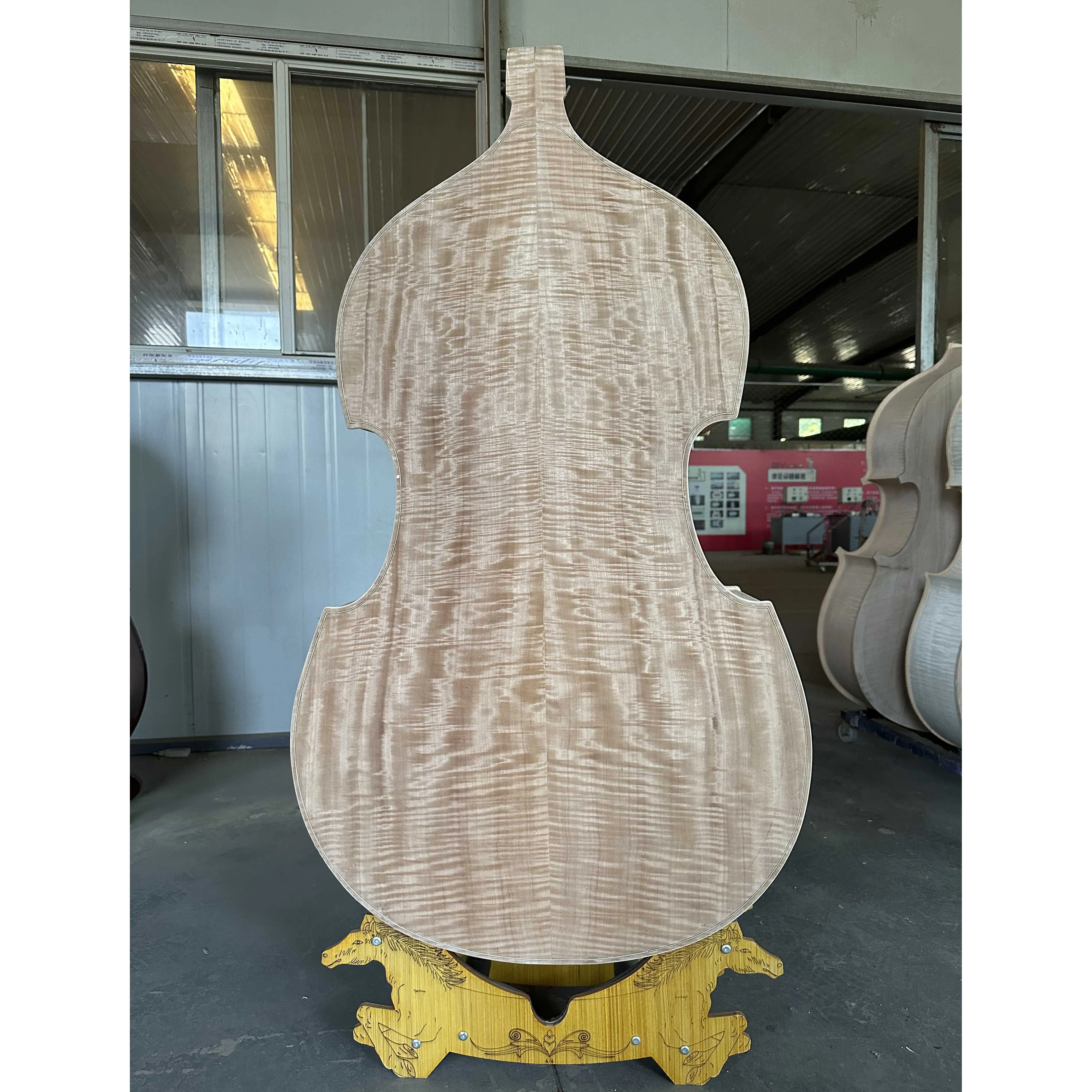 Customized Wooden Bass for DIY, European Bass, White and Unfinished Bass, 3/4 Plywood