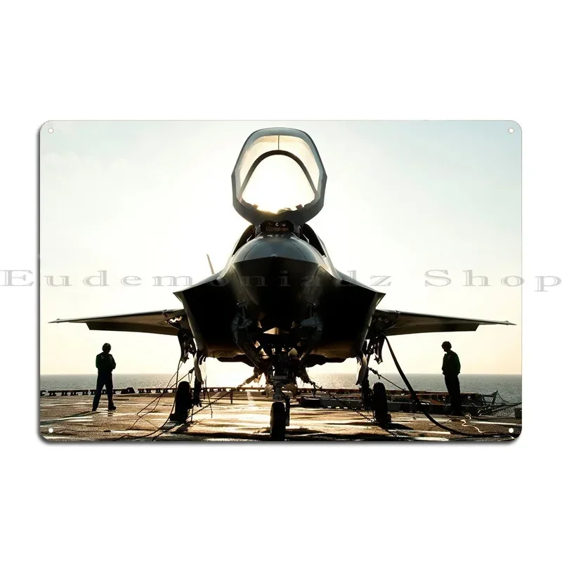 F35 Lightning Ii Metal Sign Living Room Home Pub Plates Print Kitchen Tin Sign Poster