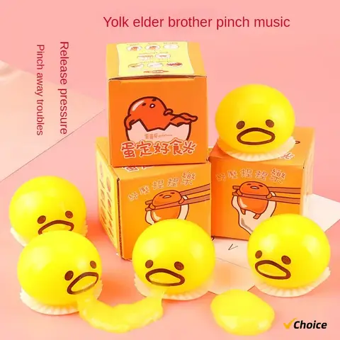 New 20PC Egg Yolk Stress Relief Balls With Yellow Goop Relieve Stress Toy Funny Squeeze Tricky Antistress Disgusting Egg Toys