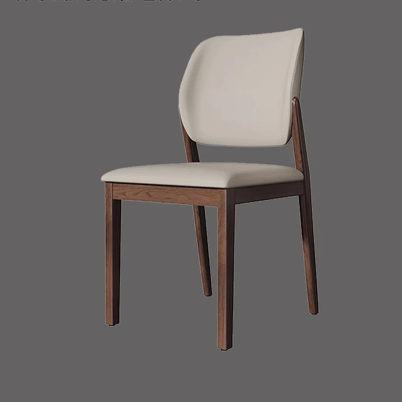 كراسي تناول الطعام الخشبية المتماثلة لحفلات الزفاف كراسي تناول الطعام المصنوعة من الجلد الاسكندنافي كراسي صالة الحد الأدنى Sillas Para Comedor أثاث عصري #6