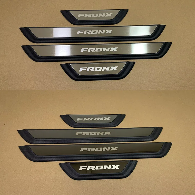 

4Pcs For Suzuki Fronx 2022-2025 Stainless Steel Door Sill Protector Scuff Plate Kick Pedal Guard Cover Car Styling Accessories