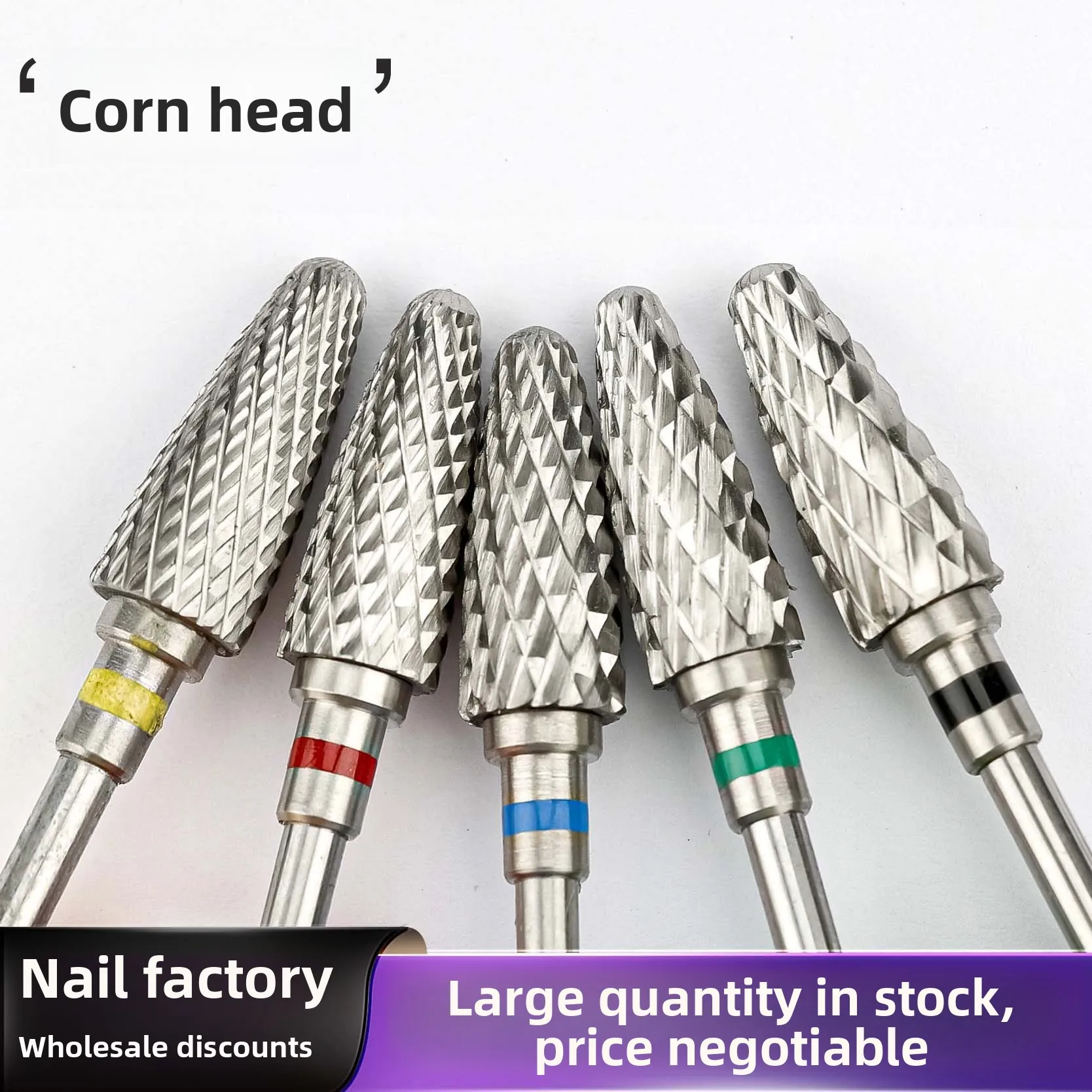 Corn-shaped Manicure Grinding Head, Nail Removal Is Not Easy To Get Hot, Nail Surface Grinding Tool, Nail Shop Sander, Replaceme