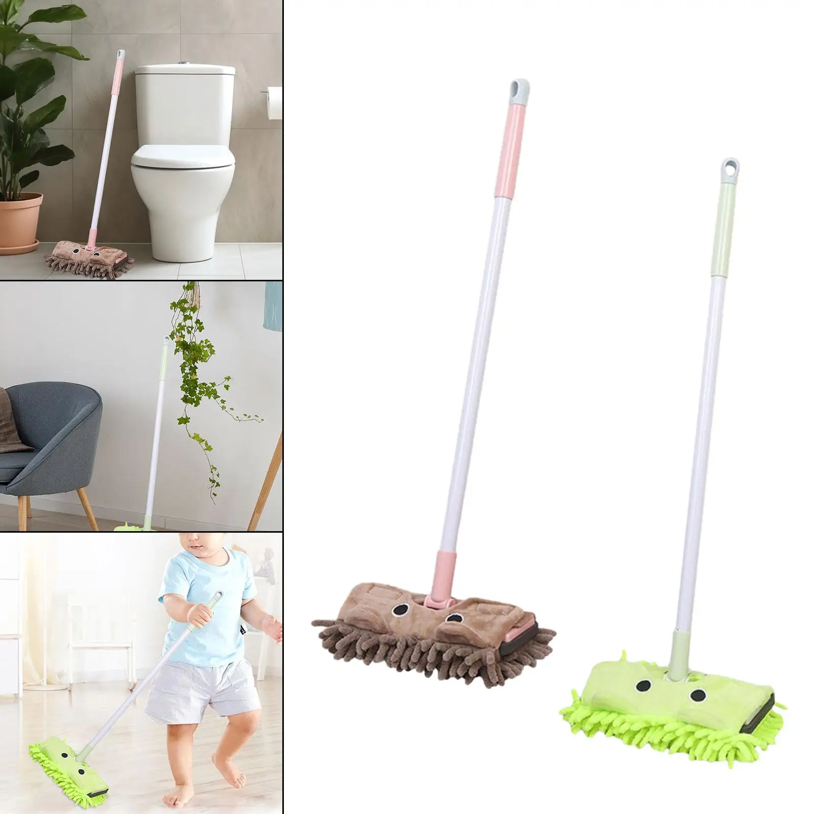 Kids Mini Mop Toy Small Mop for Kids Pretend Play Housekeeping Cleaning Tool for Housework Creativity Hands on Ability Gifts