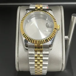 Combined accessories 36mm/39mm Men's case fits NH35 NH36 movement Fashion waterproof Golden Jubilee stainless steel