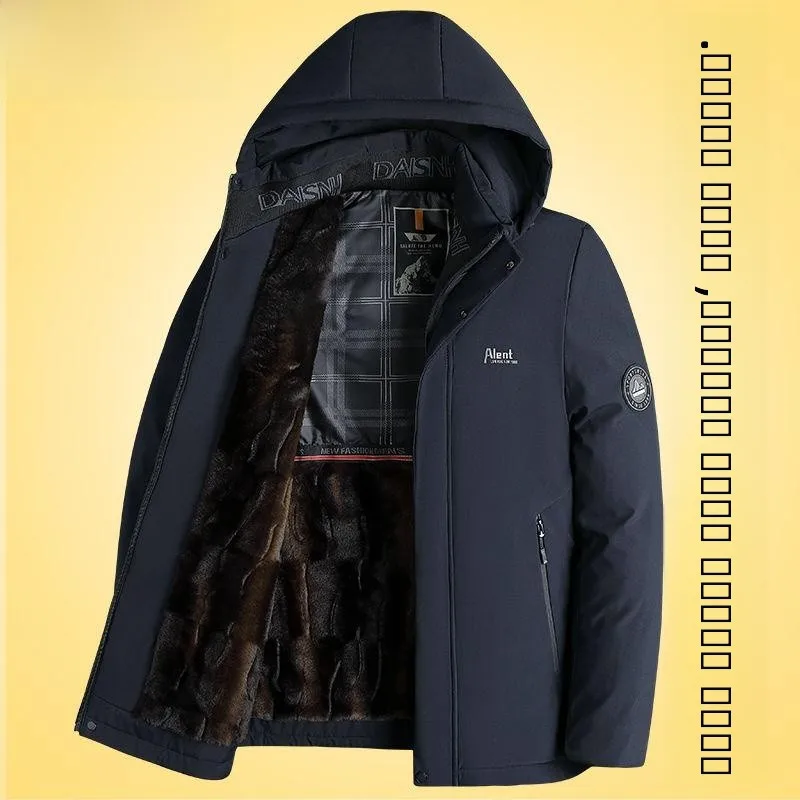 

Утепленная мужская хлопковая куртка на флисовой подкладке, повседневная, с длинными рукавами, на молнии, теплая, защищающая от холода, стандартный крой