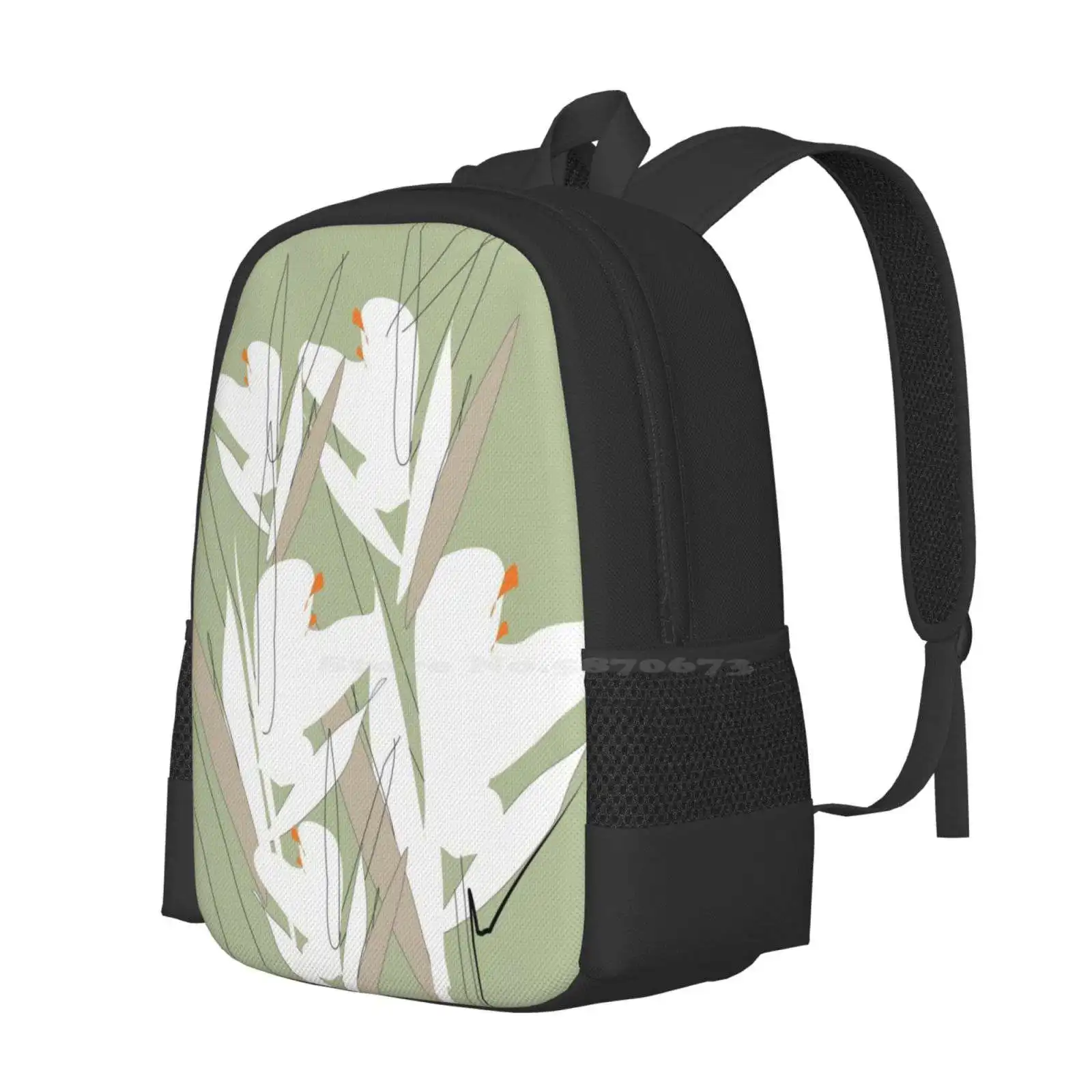 Spring New Arrivals Unisex Bags Student Bag Backpack Spring Easter Flowers Fresh Blossom Nature Leaves Leaf Summer