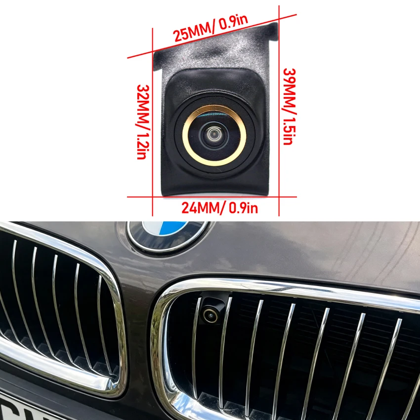 Car Front View Logo Embedded Camera For BMW 3 Series E90 E91 E92 E93 F30 F31 F34 2008~2019 Waterproof Night Vision CCD Full HD