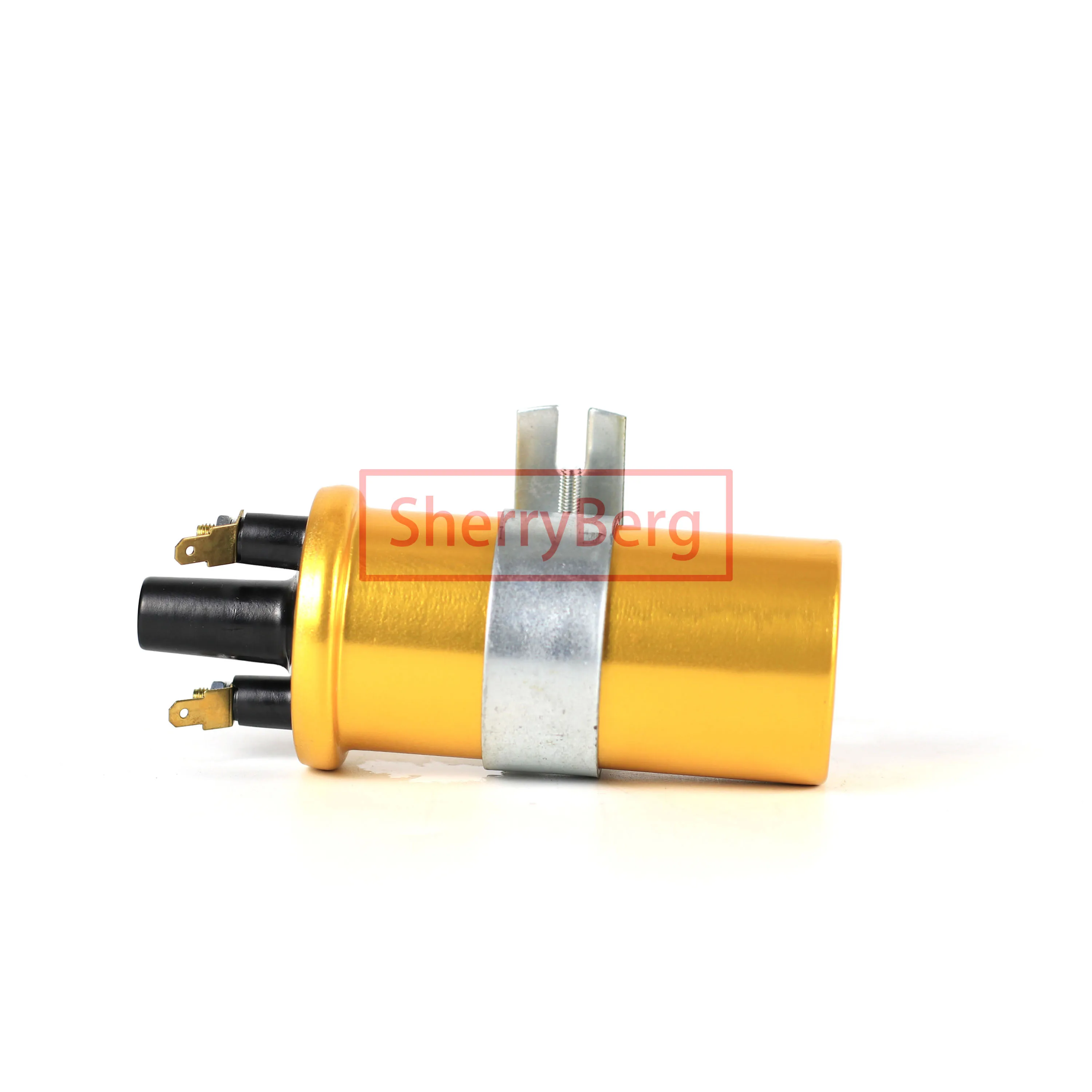 SherryBerg Gold Color Replace for LUCAS High Performance Standard 12v Sports Ignition Coil for Peugeot Fiat Alfa Romeo MG Morris