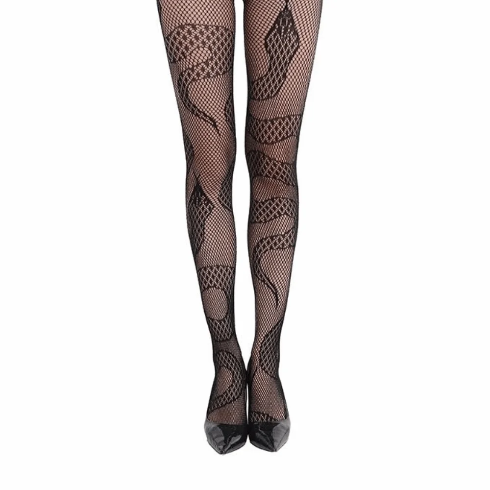 Breathable Hollowed Out Halloween Theme Pantyhose Jacquard Fishnet Ghost Bat Mesh Stockings Black Spider Web Pantyhose Party