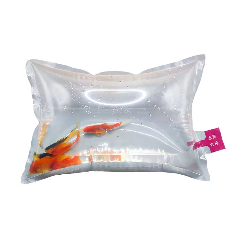 10PCS Thickened Live Fish Oxygenated Bag Transparent Ornamental Fish Shrimp Aquarium Packaging Bag Fry Transportation Supplies