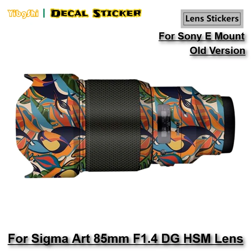 旧バージョン-シグマ-art-85-f14-ソニーeマウントレンズ用-ステッカー-シグマ-85mm-f14-dg-hsm-レンズスキン-85art-ラップカバー
