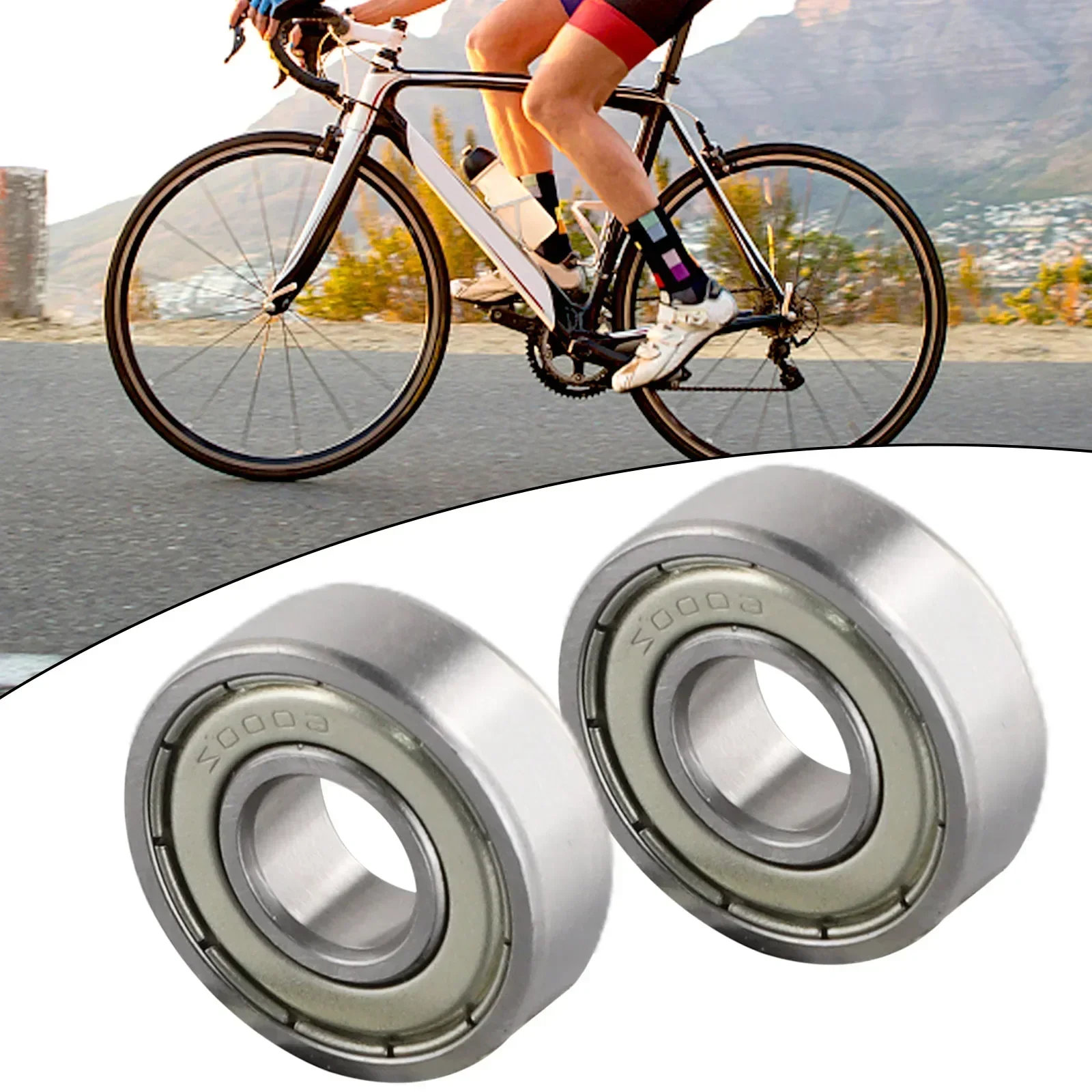 Bicycle Bearings Bike Wheel Hub Bearings Bike Bicycle Wheel Hub Bearings 6000ZZ 6000 2RS 10x26x8mm Heavy Duty Steel (2 Pcs)