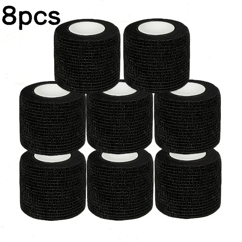 8 Rolls Colorful Self Adhesive Elastic Bandage Breathable Compression Sports Tape For Finger Wrist Ankle