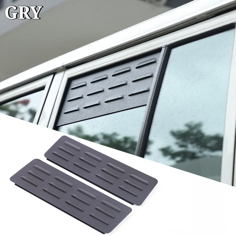 Car Rear Side Window Air Vent Screen Blinds Panel For Toyota Land Cruiser 76 LC76 07-26 Aluminum Alloy Exterior Car Accessories