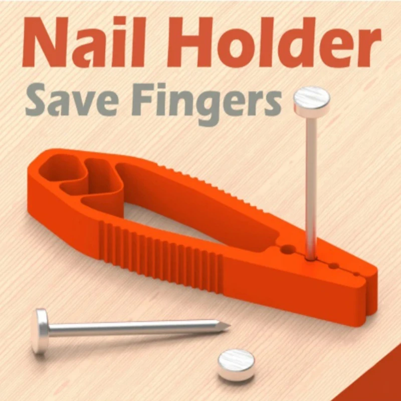 Portable Nail Fixer Plastic Sliding Joint Pliers Protect Fingers Woodworking Tool