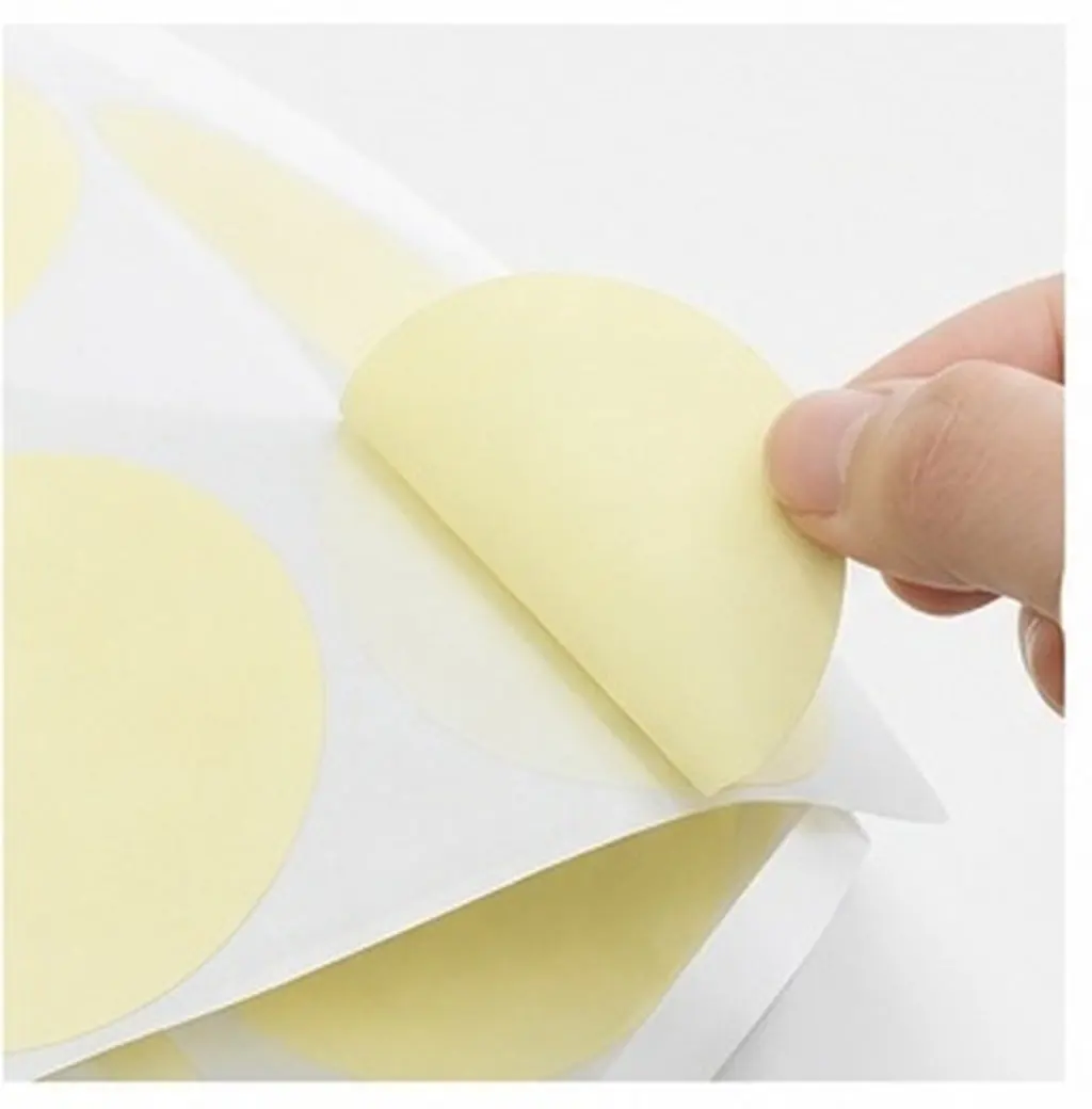 200Pcs Removable Circle Stickers Large Visible Round Blank Labels Strong Adhesion Peel and Stick for Home Office School Spice