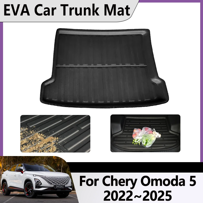 

EVA for Chirey Chery Omoda 5 Accessories 2025 2024 2023 2022 C5 E5 T34 Fownix FX Car Trunk Mats Cargo Liner Carpet Storage Pad