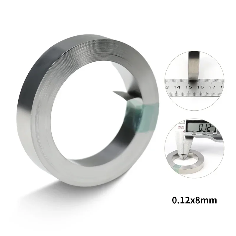 10 m/Rolle 18650 Li-Ionen-Akku, vernickelter Streifenverbinder, 0,1 mm, 0,12 mm, 0,15 mm, 0,2 mm Batterieanschluss, Punktschweißgerät, Stahlgürtel