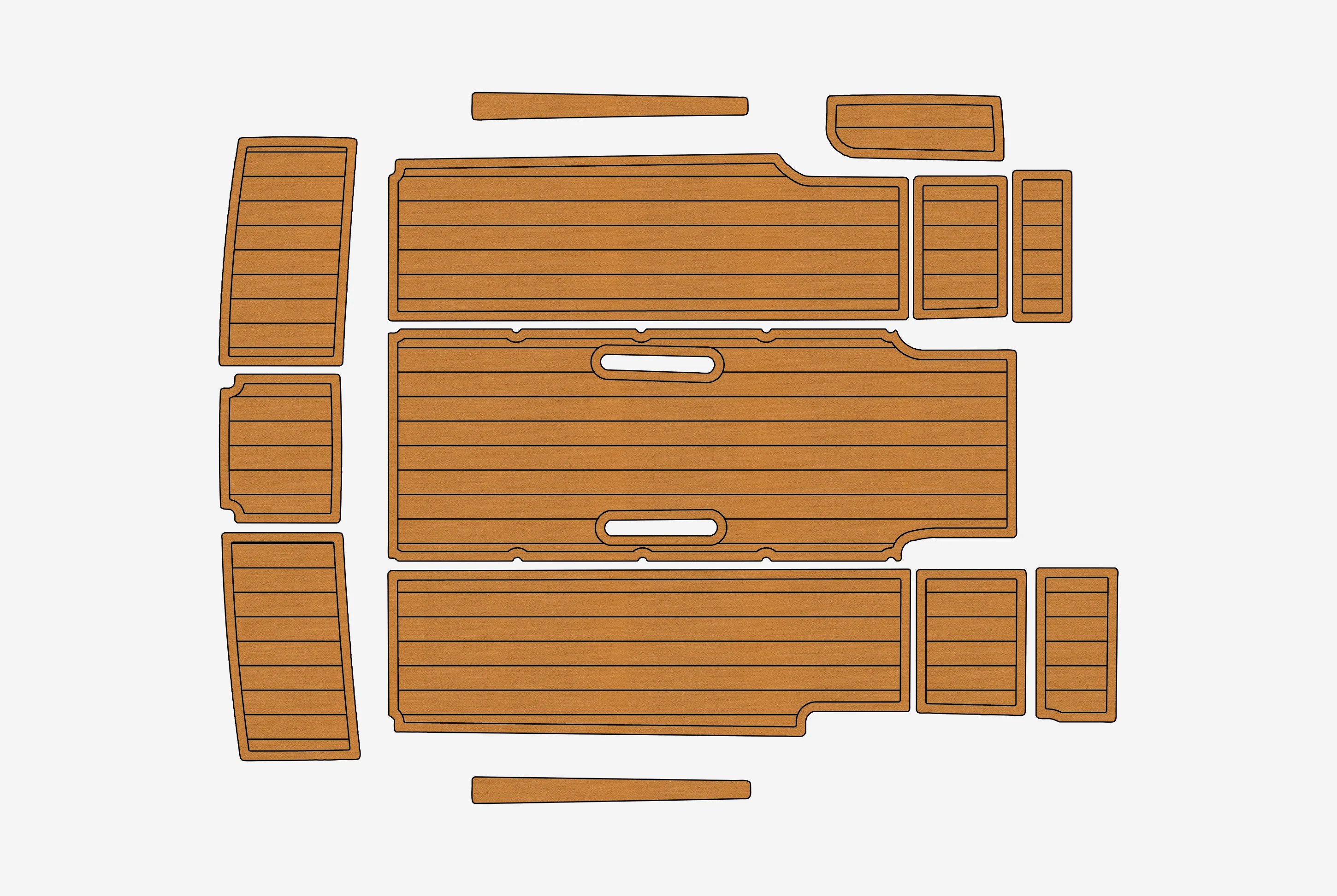 Eva foam Fuax teak seadek marine floor For 2002-2004 FORMULA FASTECH Cockpit Swim platform 1/4